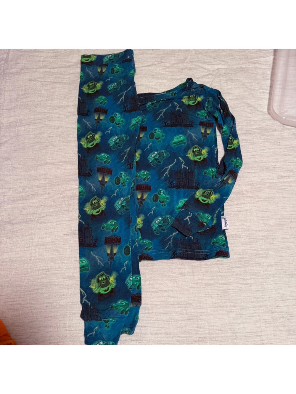 Jammies lightning McQueen bamboo spookie cars